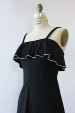 Flutter Rhinestone Maxi Dress S/M