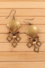 Hammered Dangle Earrings