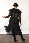 Caped Lace Tea Dress M/L
