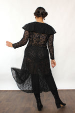 Caped Lace Tea Dress M/L