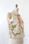 Floral Sketch Vest S