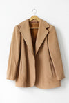 Judi Rich Camel Shawl Jacket S