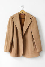 Judi Rich Camel Shawl Jacket S