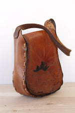 Taos Tooled Leather Shoulder Bag