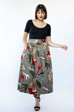 Abstract Nature Cotton Skirt L/XL