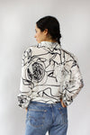 Samantha Silk Abstract Blouse