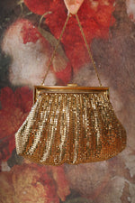 Gold Whiting & Davis Mesh Purse