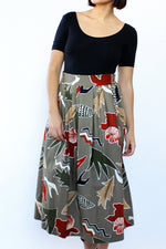 Abstract Nature Cotton Skirt L/XL