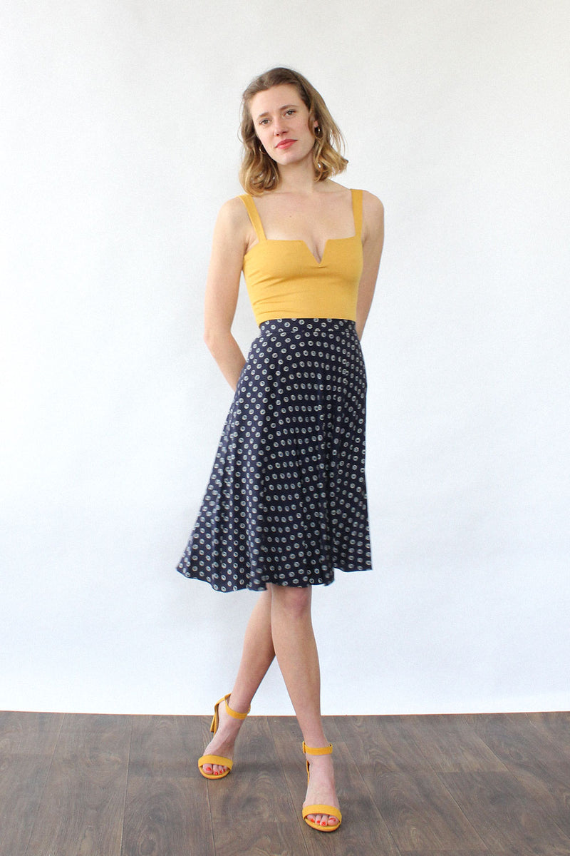 Ralph Lauren Silk Flutter Skirt M/L
