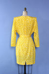 Sunshine Yellow Belted Dress M