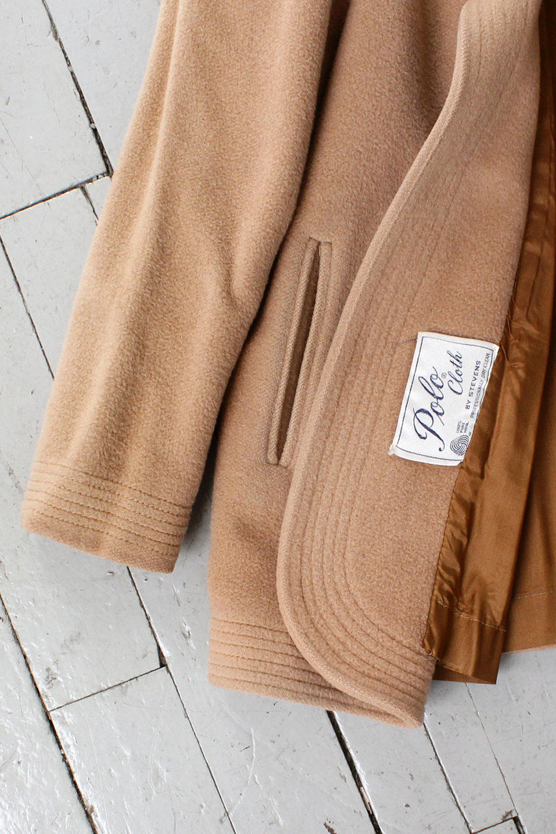Judi Rich Camel Shawl Jacket S