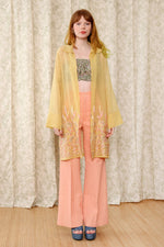 Buttercup Embroidered Silk Jacket S/M