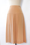 Peach Rayon Flare Skirt S