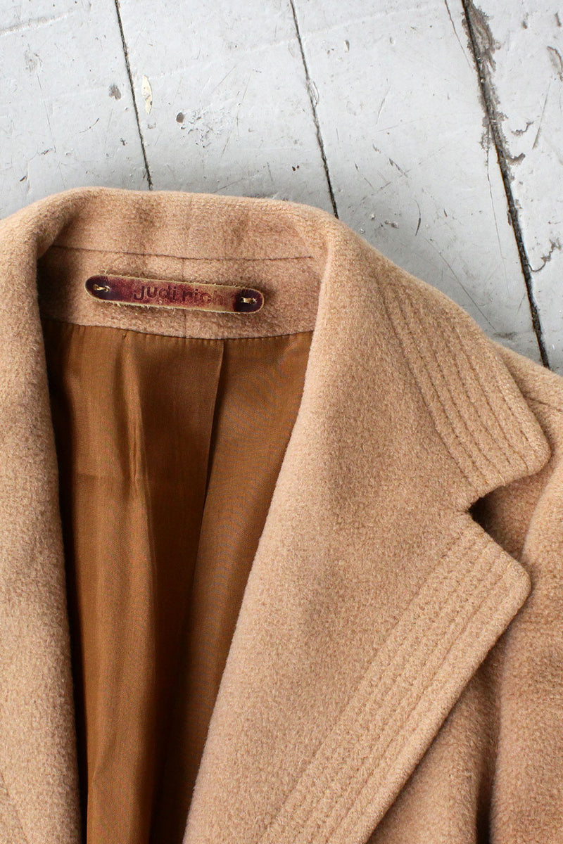 Judi Rich Camel Shawl Jacket S