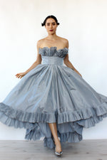 Stormy Taffeta Pleat Dress XS