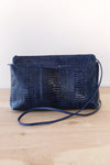 Cobalt Blue Snake Purse