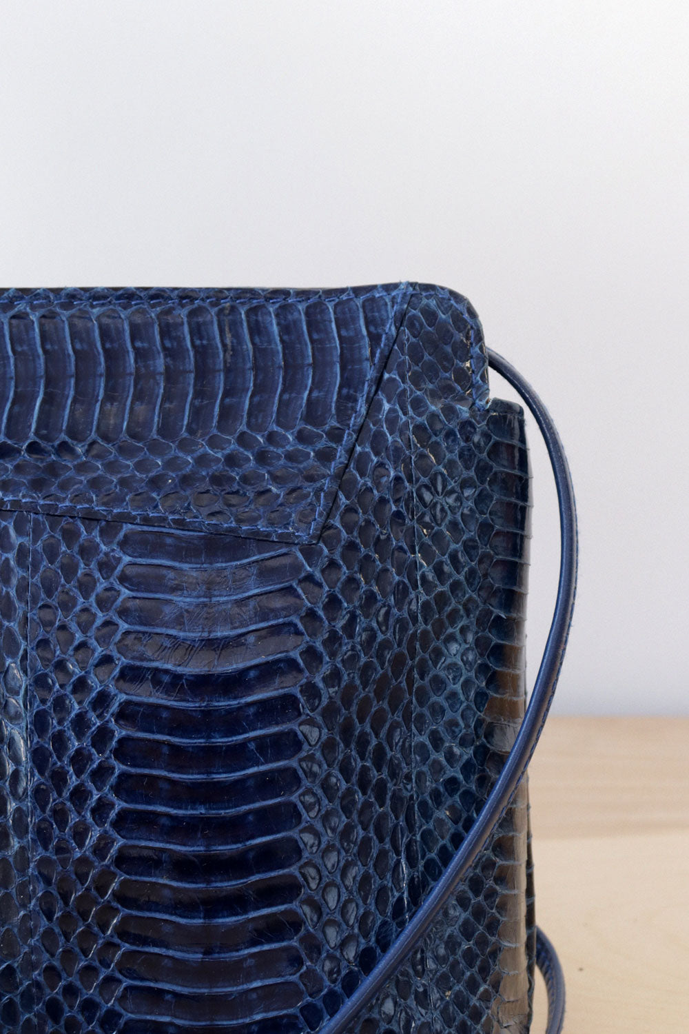 Cobalt Blue Snake Purse