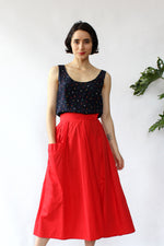 Deepest Pocket Red Skirt S