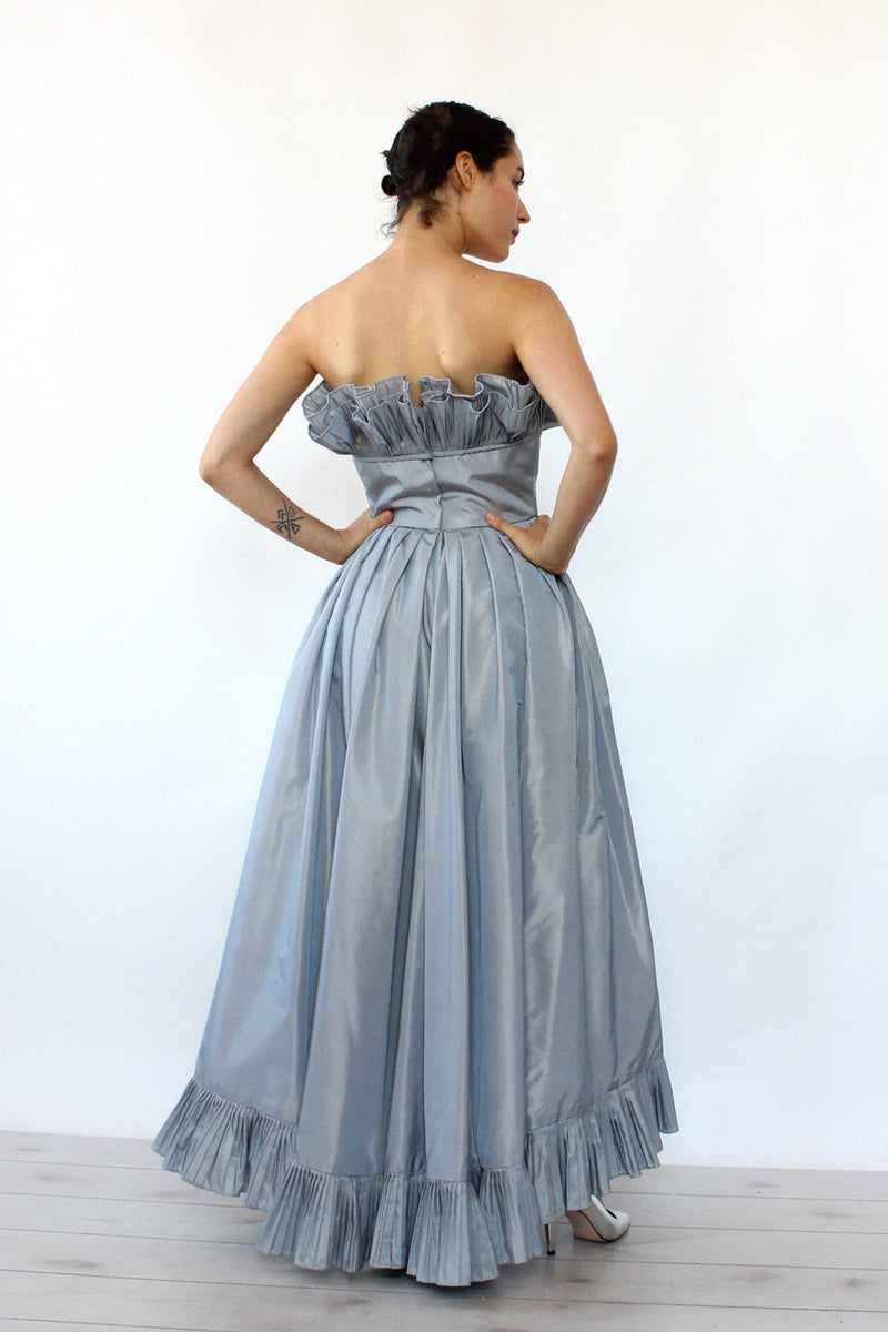 Stormy Taffeta Pleat Dress XS