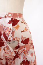Parisian Floral Wrap Style Skirt S