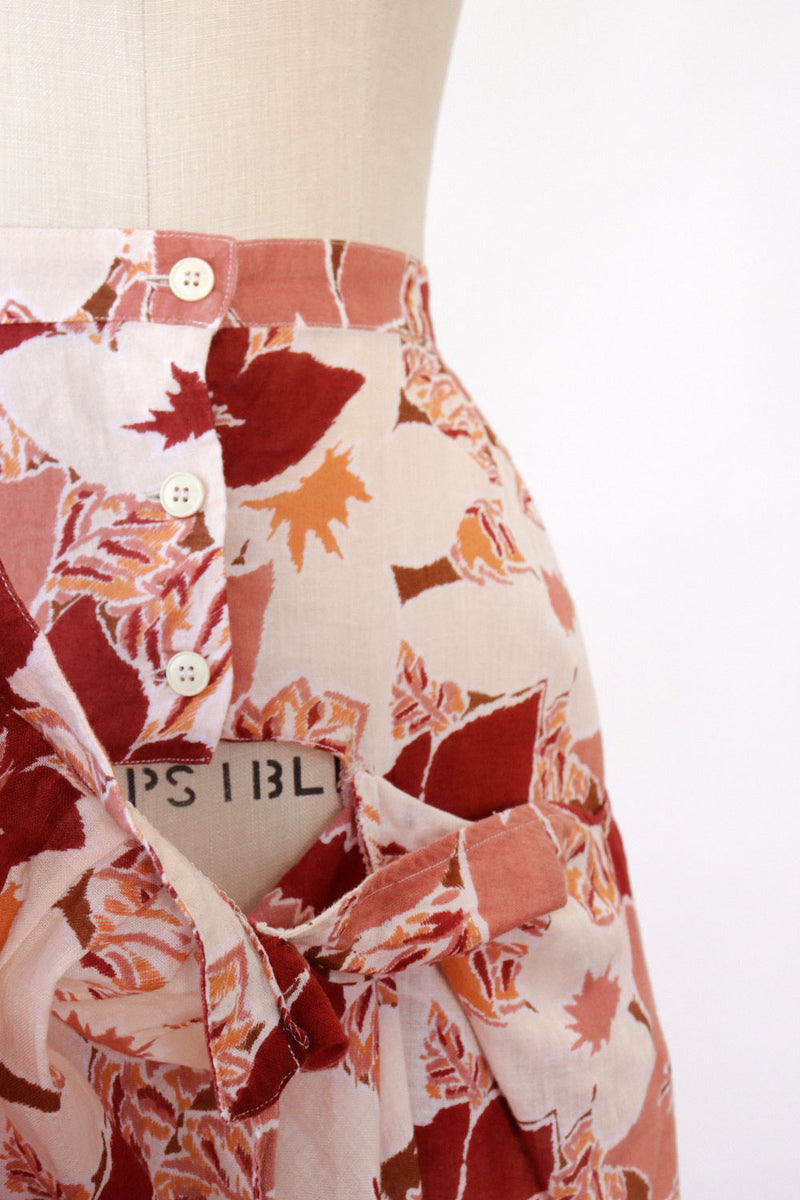 Parisian Floral Wrap Style Skirt S