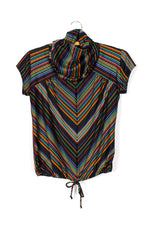 Rainbow Cowl Top M