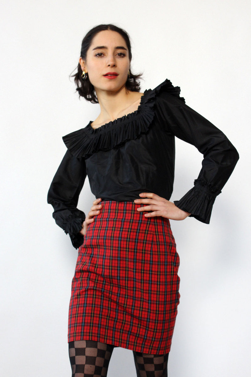 Oscar De La Renta Ruffled Blouse XS/S