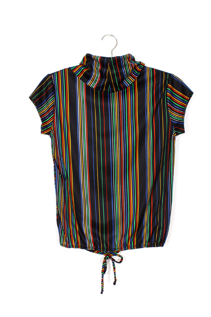 Rainbow Cowl Top M