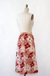 Parisian Floral Wrap Style Skirt S