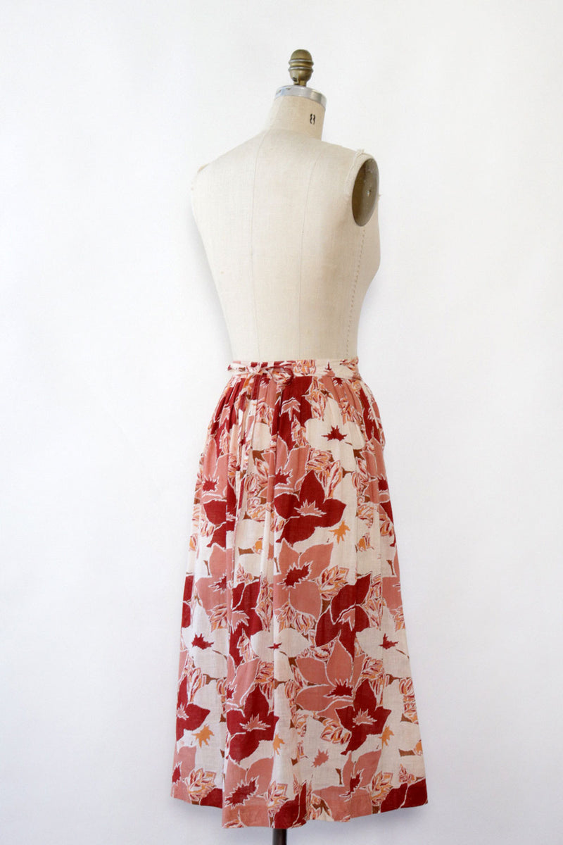 Parisian Floral Wrap Style Skirt S
