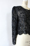 Sheer Beaded Top M