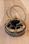 Starburst Metal Frame Handbag