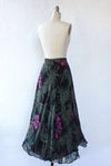 Reversible Floral Chiffon Skirt M/L