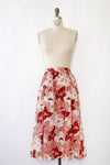 Parisian Floral Wrap Style Skirt S