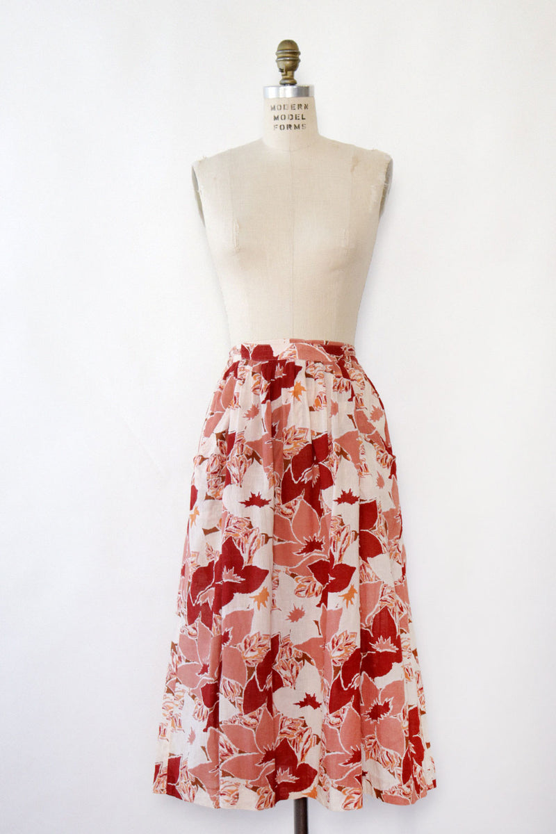 Parisian Floral Wrap Style Skirt S