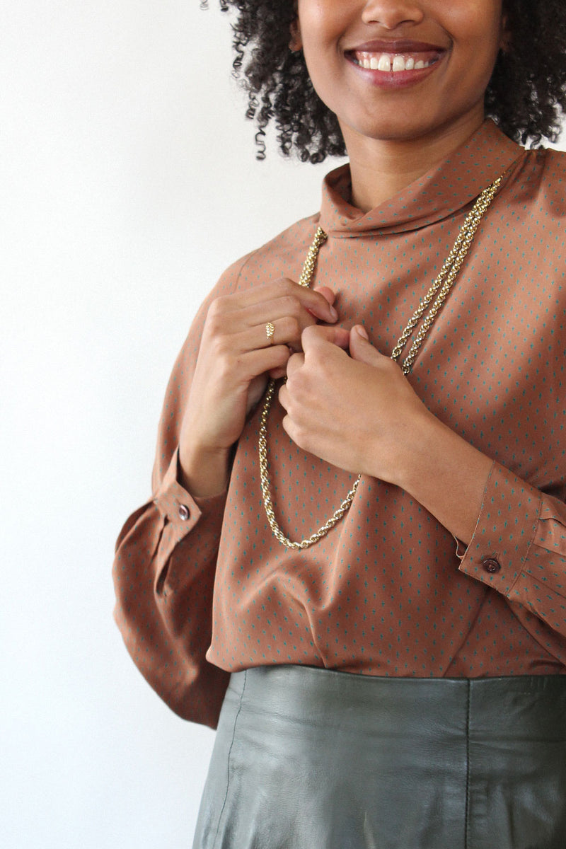 Gantos Silk Billow Blouse XS-M