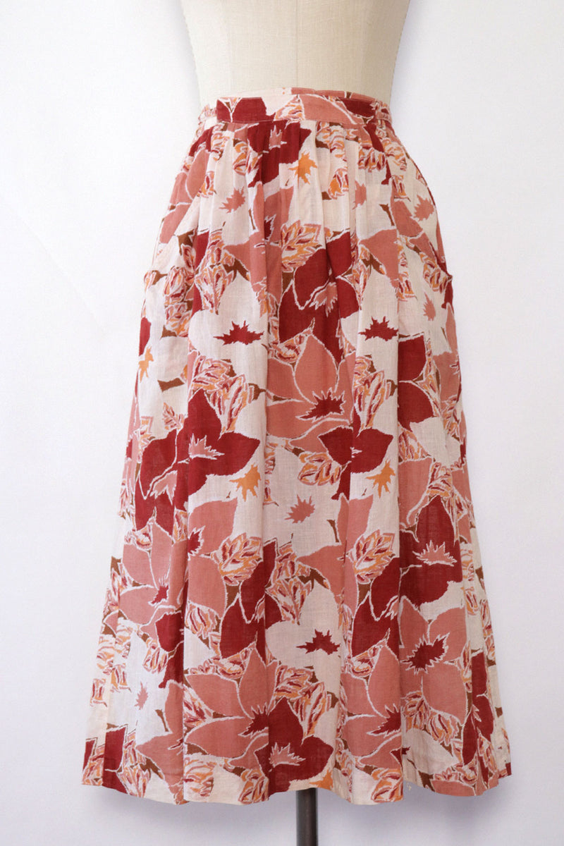 Parisian Floral Wrap Style Skirt S