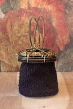 Starburst Metal Frame Handbag