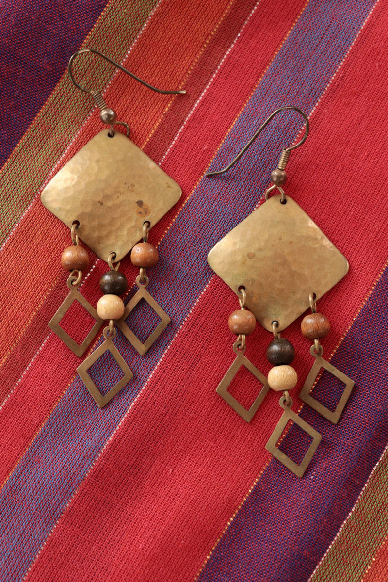 Hammered Dangle Earrings