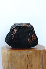 Embellished Suede Convertible Bag