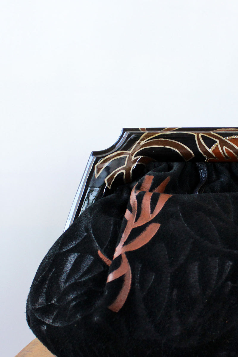 Embellished Suede Convertible Bag