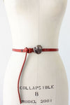 Kieselstein Cord Sterling Heart Skinny Belt