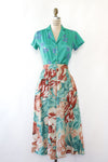Teal Blueberry Buttondown S