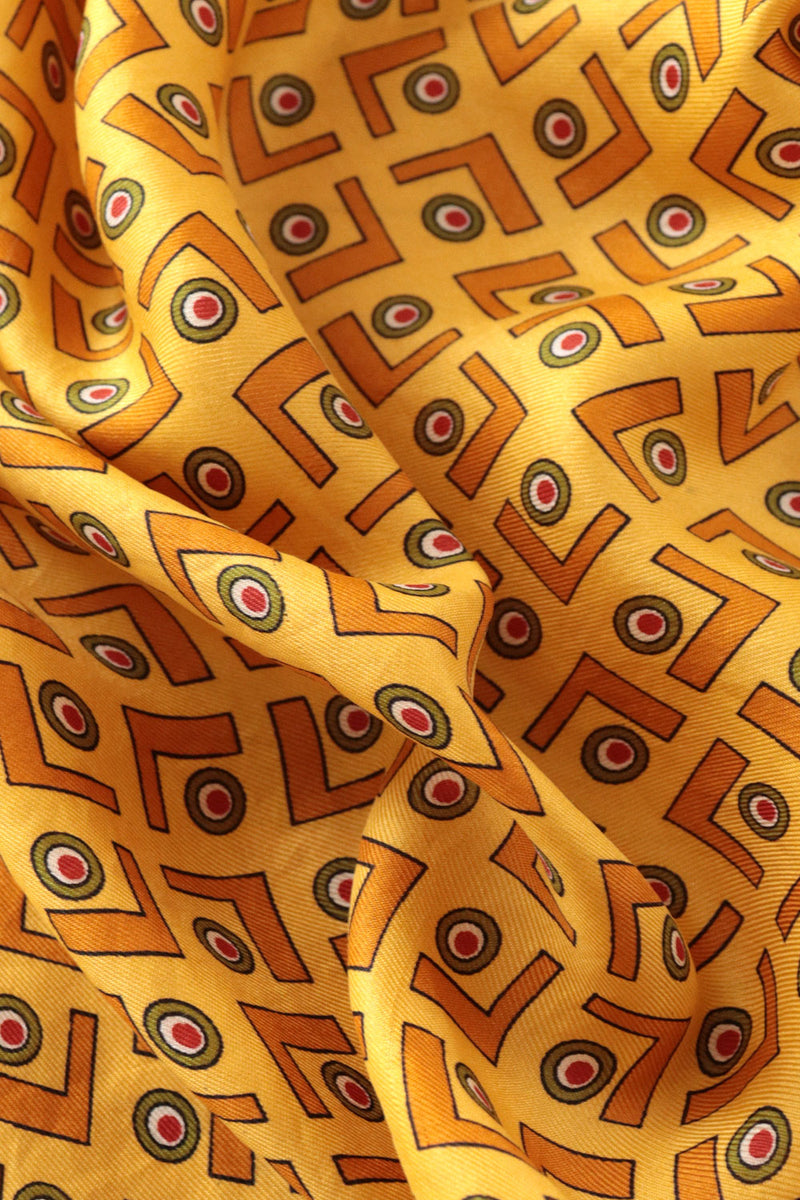 Silk Olive Marigold Scarf
