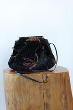 Embellished Suede Convertible Bag