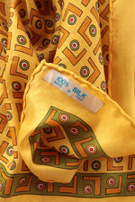 Silk Olive Marigold Scarf