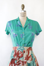 Teal Blueberry Buttondown S