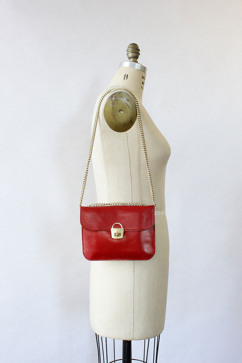 Ruby Leather Envelope Purse