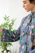 Wild Floral Silk Jacket M