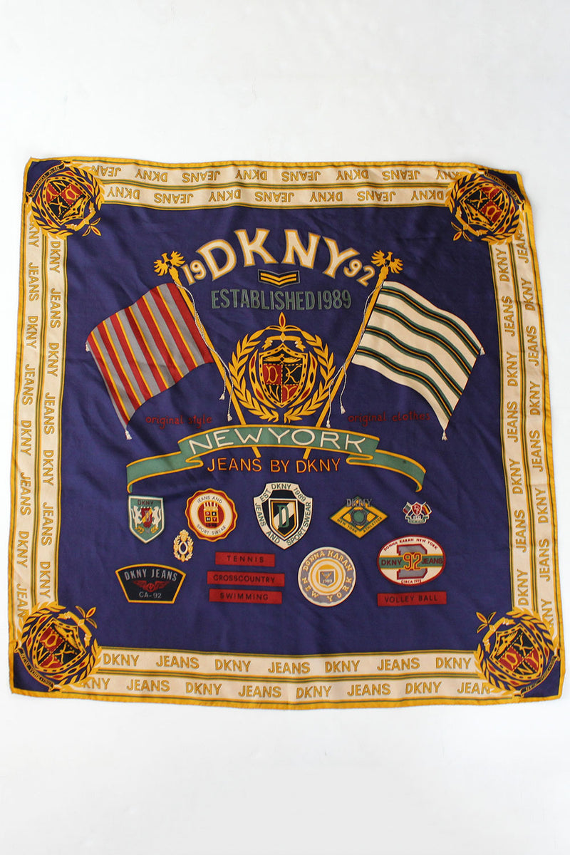 DKNY 1992 Silk Scarf